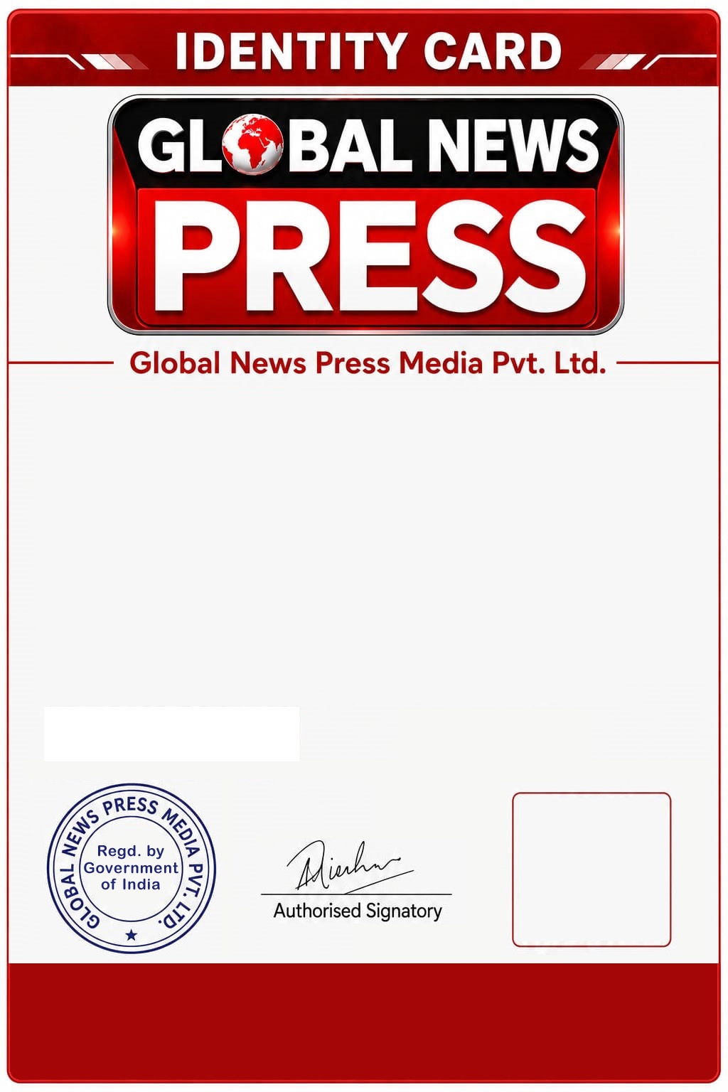 Reporter ID Card Preview