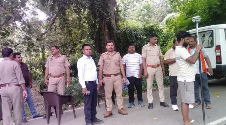 फायर सर्विस के लिए जमीन पैमाईश शुरू