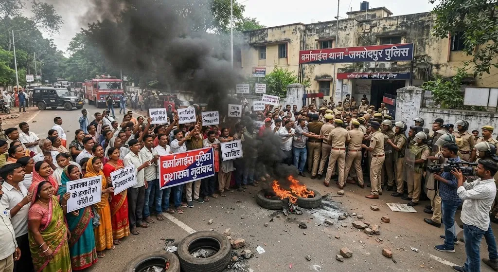जमशेदपुर में एफसीआई गोदाम के पास शांति समिति सदस्य आफताब आलम की गोली मारकर हत्या