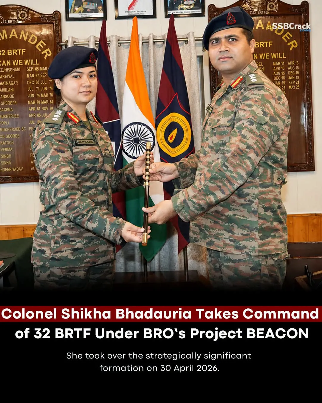 Meet Colonel Shikha Bhadauria, the woman officer leading 32 Border Roads Task Force under BRO’s Project BEACON.