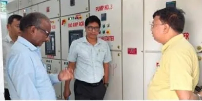 अधिकारियो ने किया बखिरा पम्प कैनाल का निरीक्षण