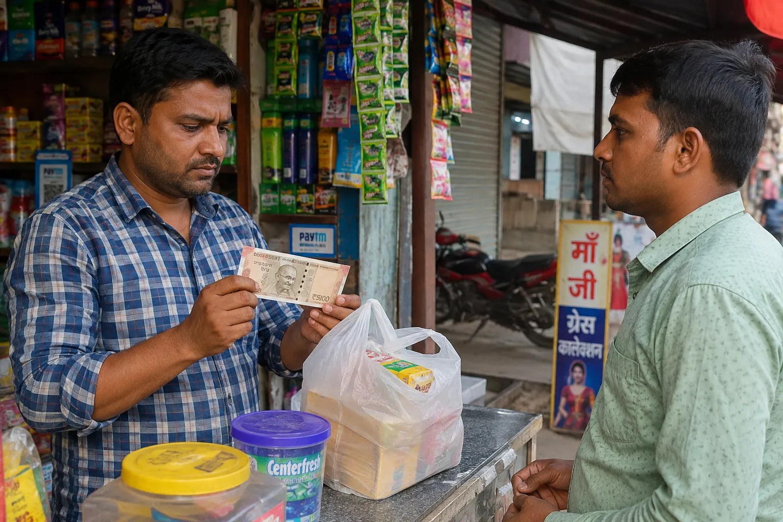 *लहार में नकली नोट चलाने बाला गिरोह सक्रिय,दुकानदार को पांच हजार के नकली नोट थमा कर ले गया सामान*