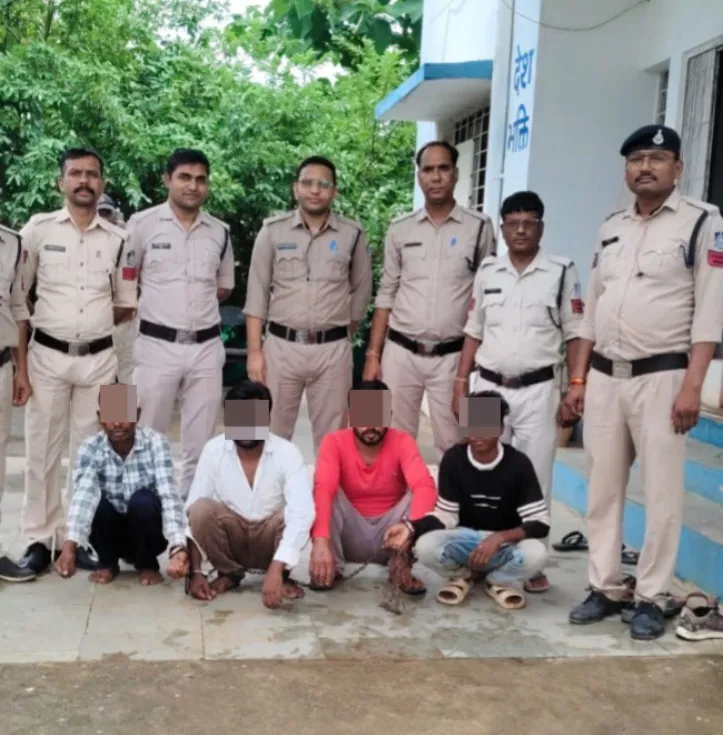 गोहपारु पुलिस को मिली बड़ी सफलता, अनाज चोरी का खुलासा, 4 आरोपी गिरफ्तार