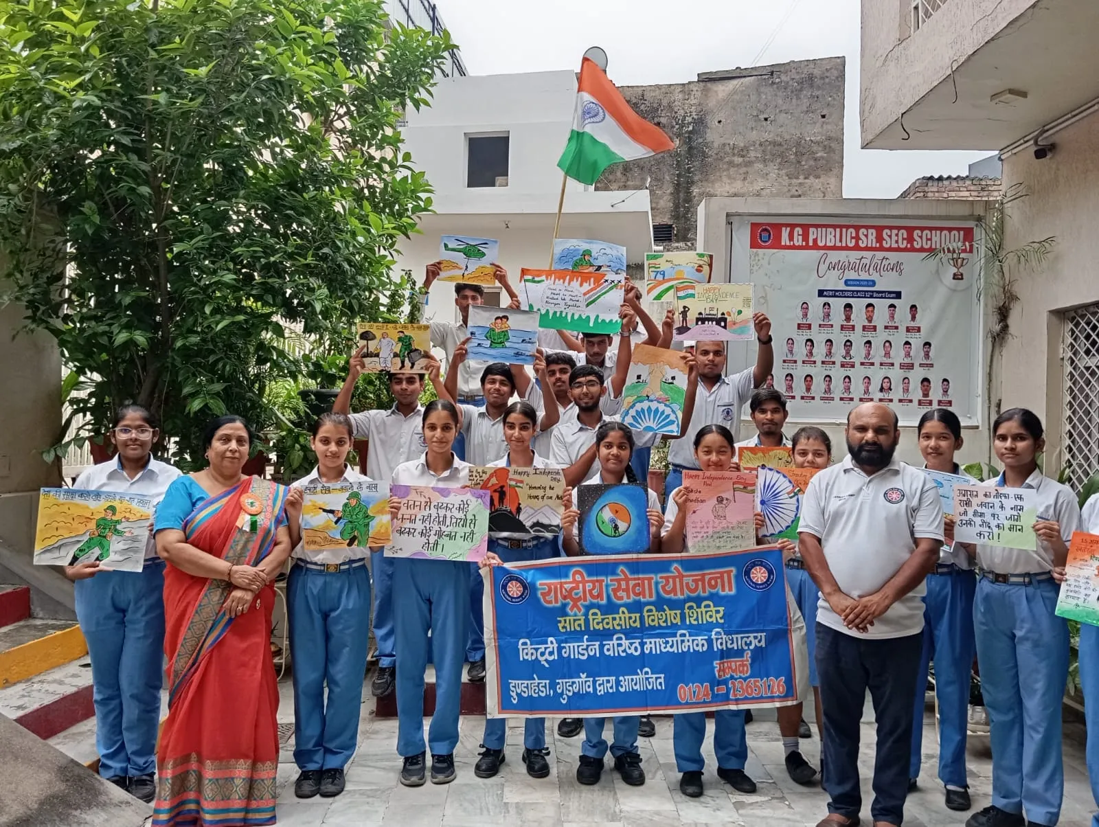 Gurugram Students Craft Eco-Friendly Rakhis and Letters for Army Personnel on Raksha Bandhan