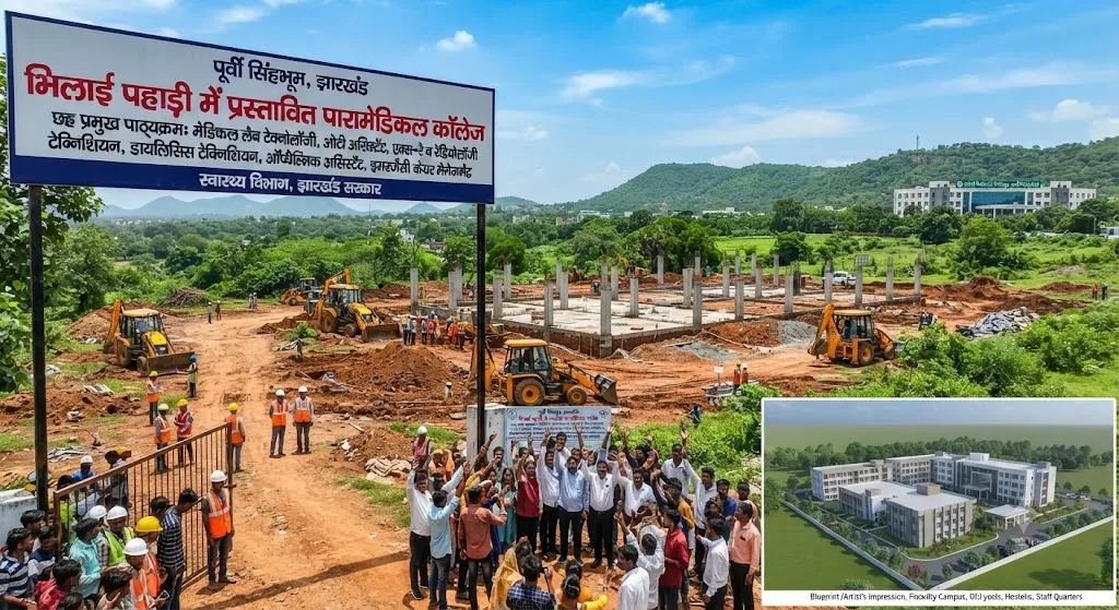 जमशेदपुर : भिलाई  पहाड़ी में नया पारामेडिकल कॉलेज प्रस्तावित, डीपीआर तैयार कर भेजी जाएगी स्वीकृति को
