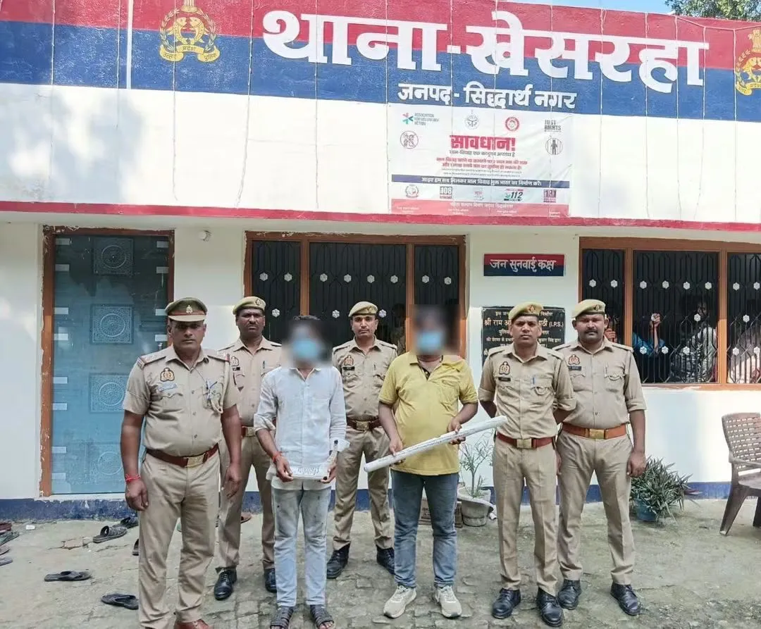 हत्या के प्रयास समेत कई मामलों में वांछित दो आरोपी गिरफ्तार, खेसरहा पुलिस की बड़ी कार्रवाई