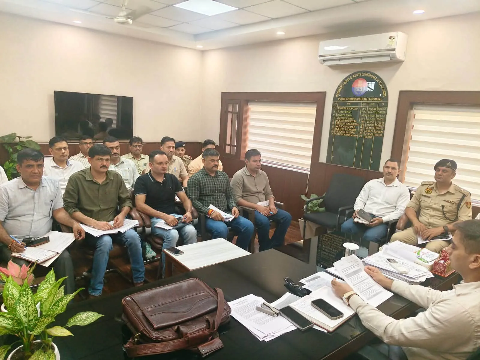नारकोटिक्स कंट्रोल ब्यूरो के राष्ट्रीय रोडमैप पर फरीदाबाद पुलिस की समन्वय बैठक*