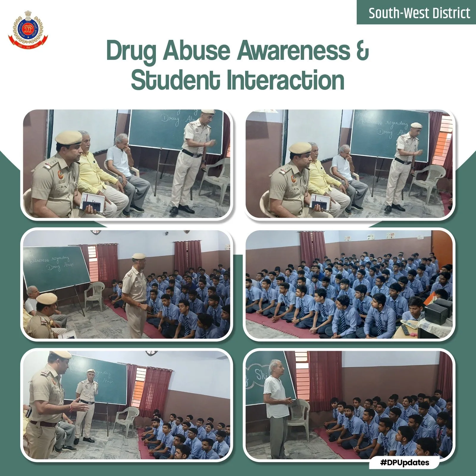 Delhi Police Drive at Ganga Ram School, Kapashera: Drug Awareness & Student Empowerment