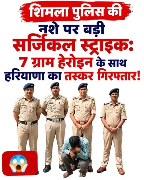 हिमाचल प्रदेश में नशे के खिलाफ चलाए जा रहे विशेष अभियान के तहत शिमला पुलिस ने नशा तस्कर गिरफ्तार