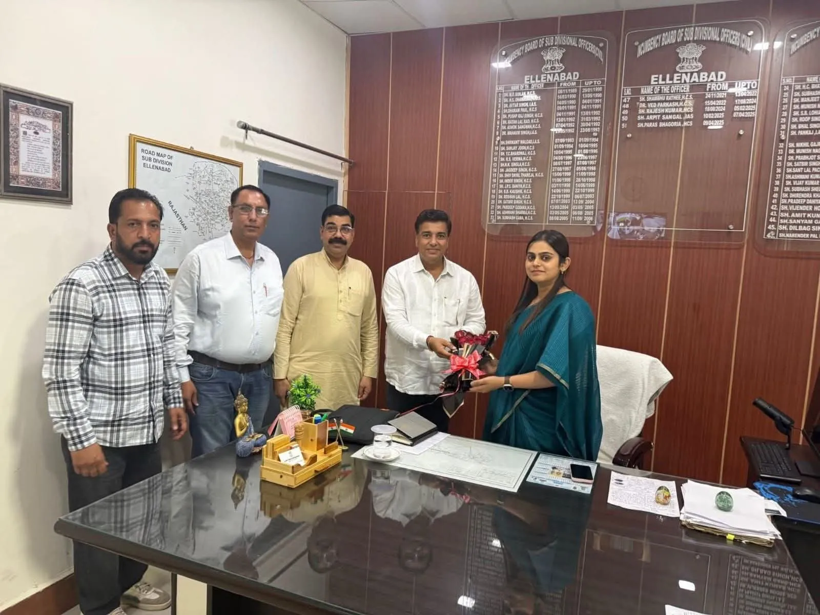 ऐलनाबाद की नई SDM बनीं IAS अधिकारी आदिती सिंघानिया, कार्यालय पहुंचकर संभाला कार्यभार