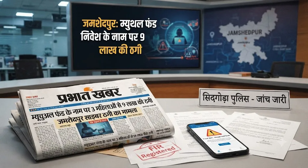 जमशेदपुर में म्यूचुअल फंड निवेश के नाम पर बड़ा फर्जीवाड़ा: एक ही परिवार की तीन महिलाओं से 9 लाख रुपये की ठगी, बैंक कर्मी